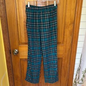 LANDS END Lounge Pants in Green and Black